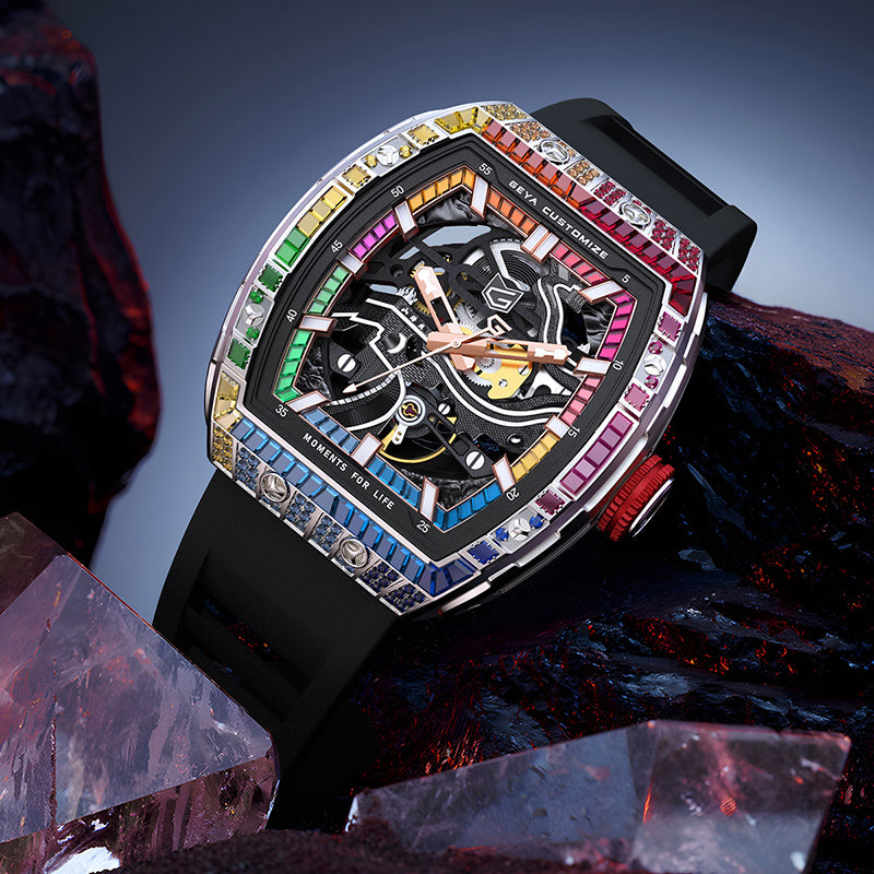 Série Zircon Arc-en-ciel - Montre Automatique G78138