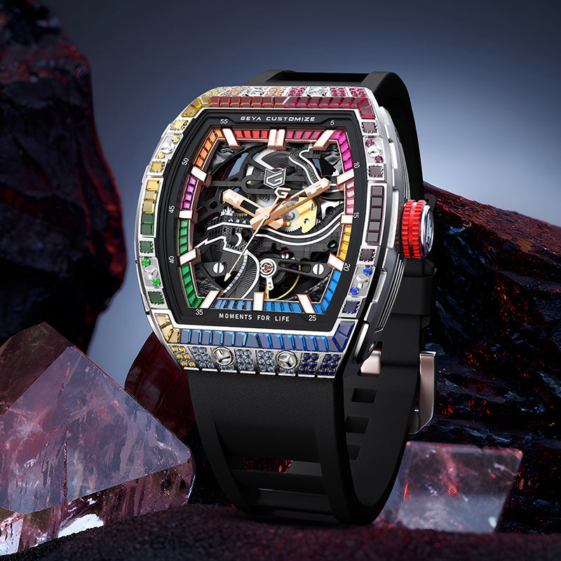 Série Zircon Arc-en-ciel - Montre Automatique G78138