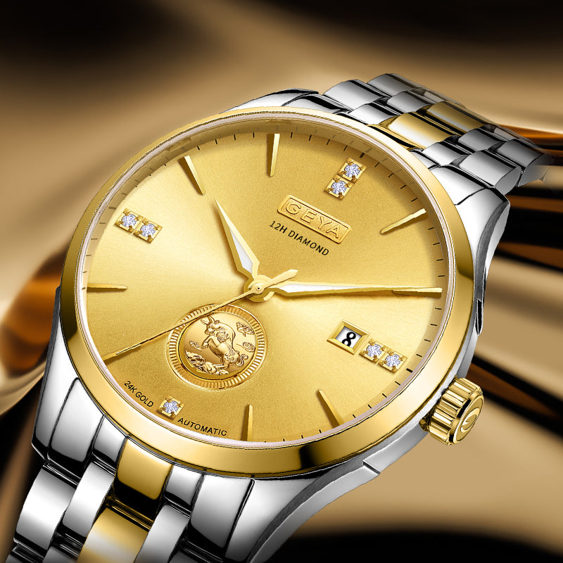 montre de luxe en or, montre mécanique de luxe bullish G79001
