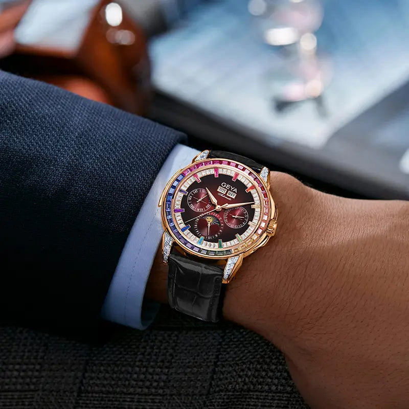 Rainbow Zircon Serie - Mechanische Uhr G78205