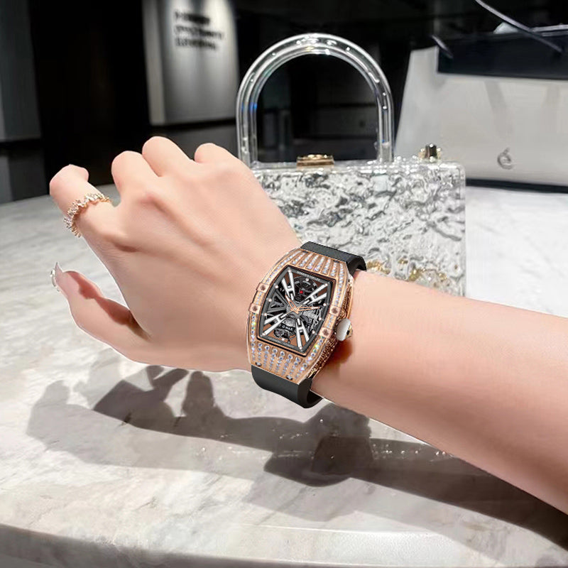 Montre mécanique automatique de luxe pour femmes Tonneau G78066