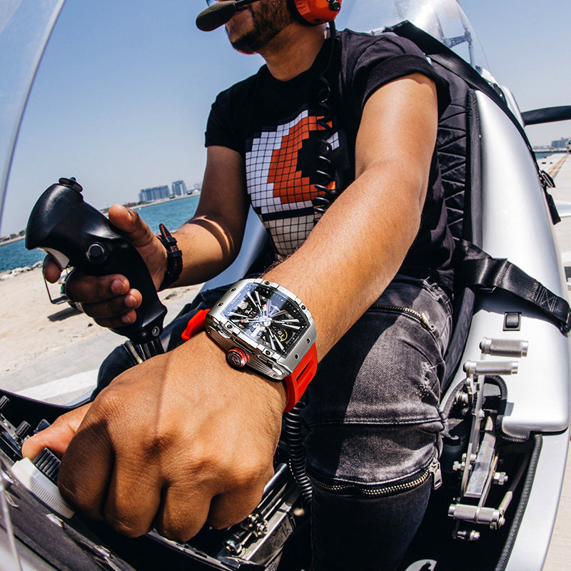 Série en acier inoxydable - Montre automatique G78130