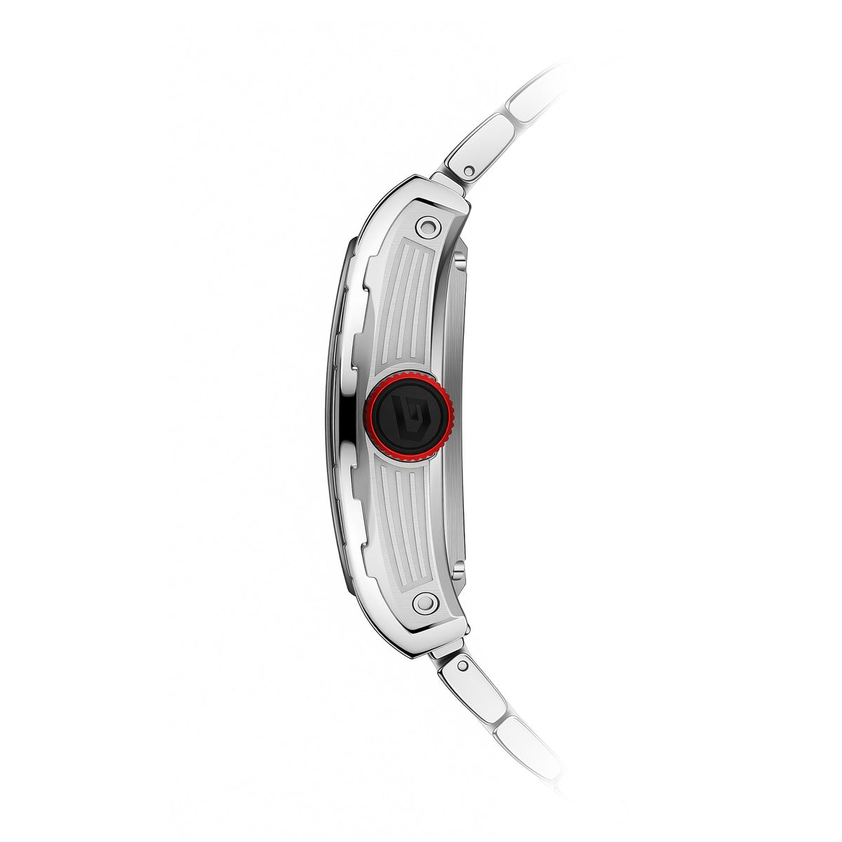 Montre automatique squelette en zircon arc-en-ciel