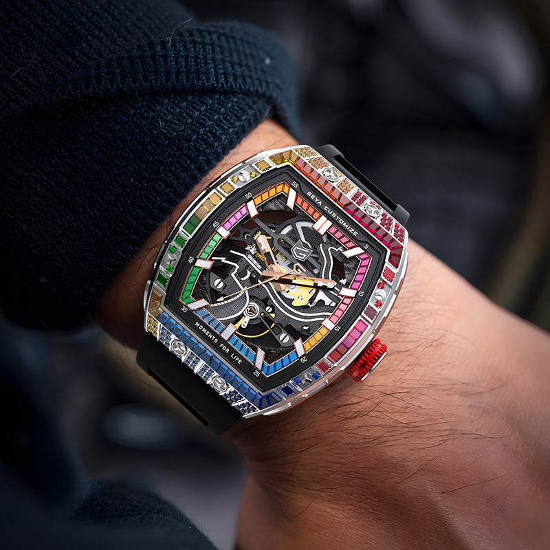 Série Zircon Arc-en-ciel - Montre Automatique G78138