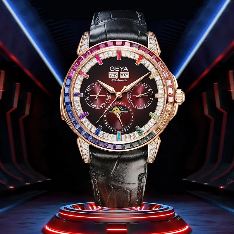 Rainbow Zircon Serie - Mechanische Uhr G78205