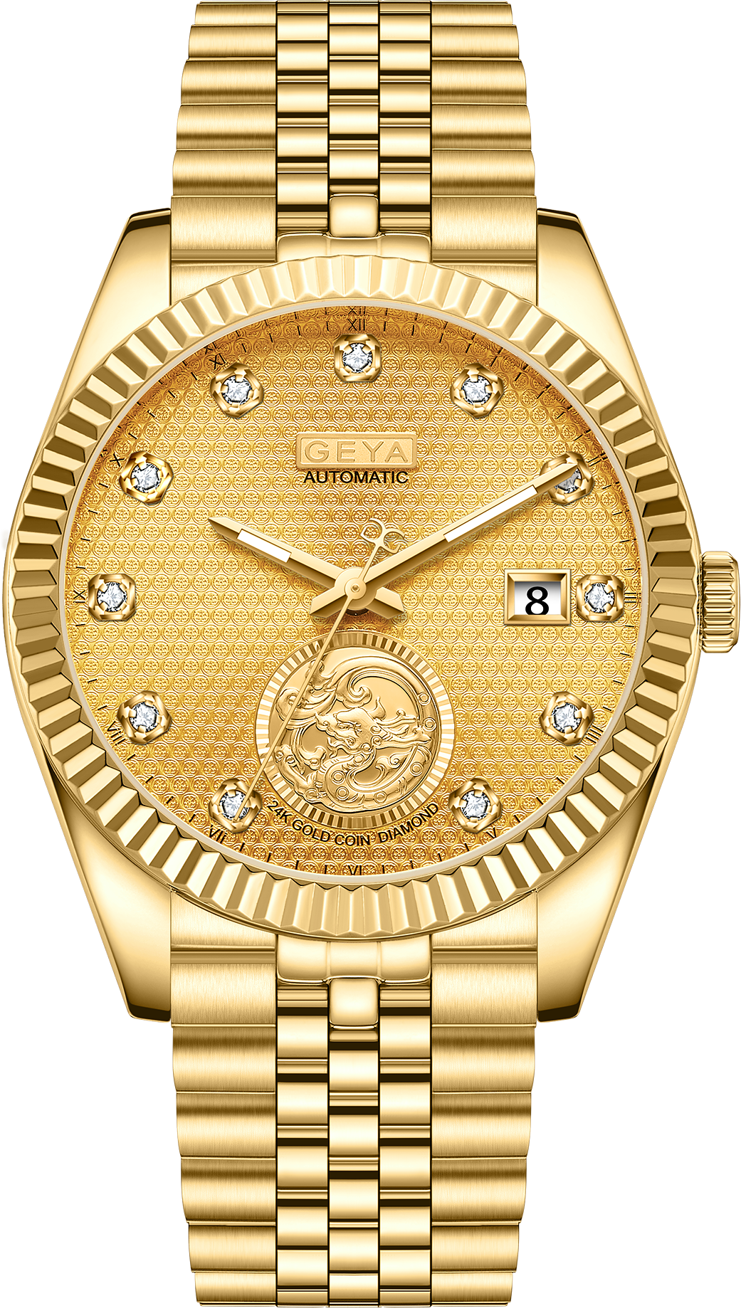 Montre Automatique Mécanique de Luxe en Or pour Couple G09018
