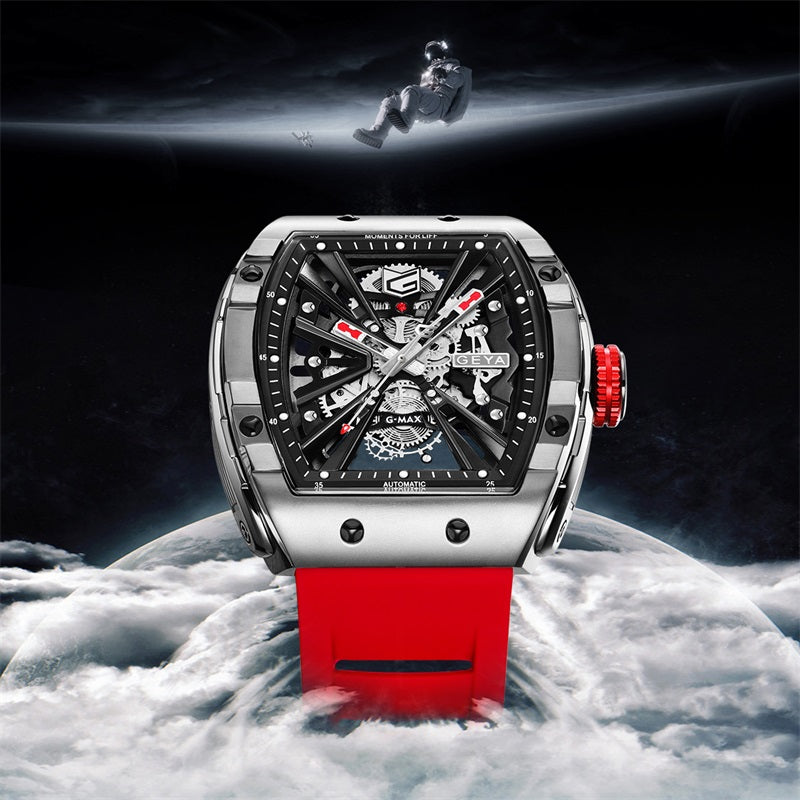 reloj mecánico de barril luminoso impermeable G08253