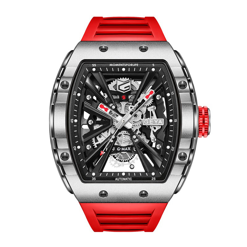 reloj mecánico de barril luminoso impermeable G08253