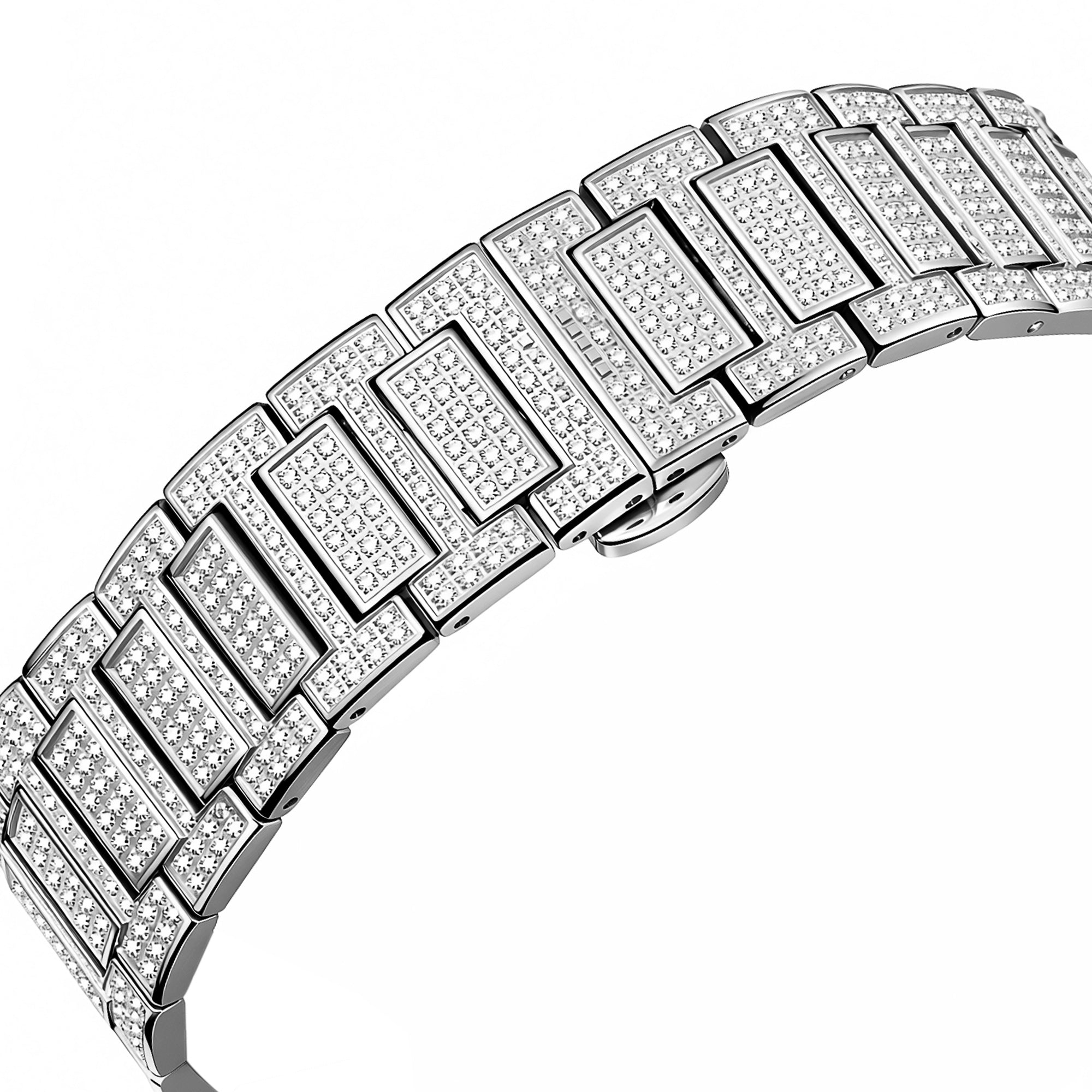 Rainbow Zircon Skeleton Automatic Watch