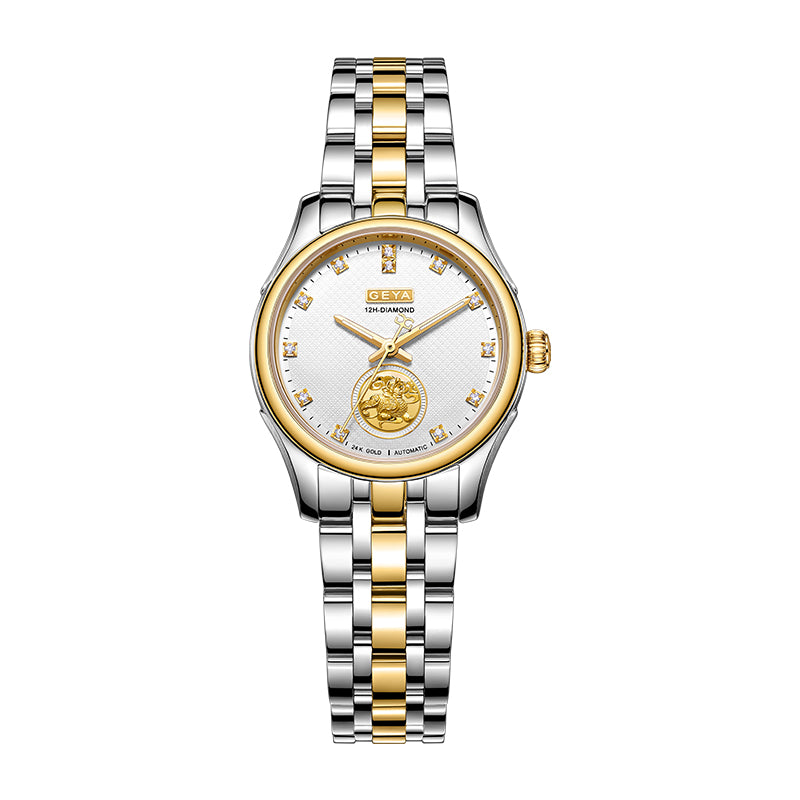 Montre de Luxe en Or pour Couple Montre Mécanique de Luxe G09011