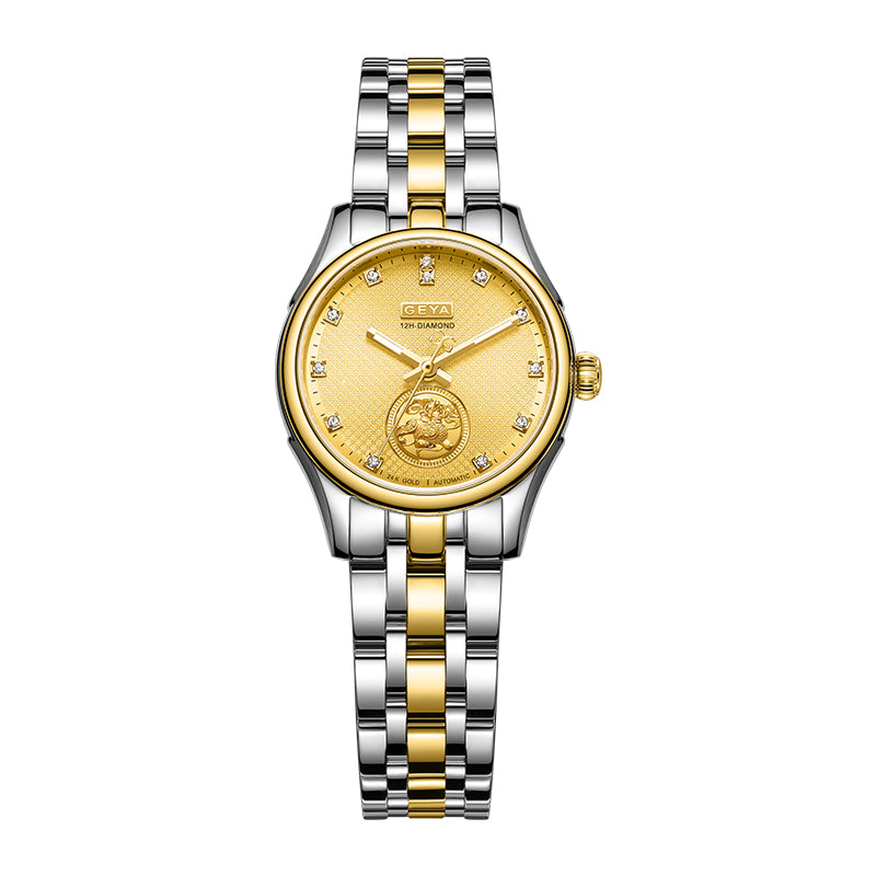 Montre de Luxe en Or pour Couple Montre Mécanique de Luxe G09011